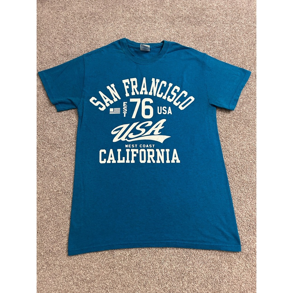 VTG T-Shirt Mens Small Blue Excellent San Francisco California Graphic Tee